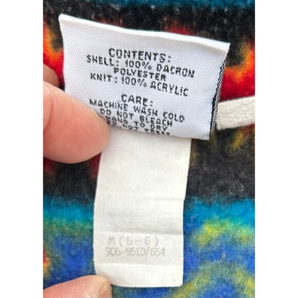 Vintage London Fog Southwestern Aztec Fleece Zip Jacket M (5–6) - Picture 4 of 4